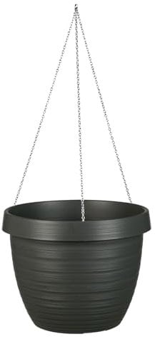 Scheurich Hängeampel 'Country Star', grau, ca. 19 x Ø 24 cm