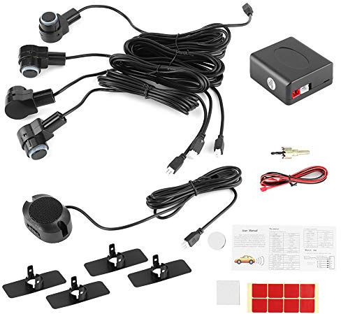 EBTOOLS pour de recul Système de de recul de véhicule Automatique de Voiture, système d'assistance au stationnement Intelligent 4 sonde de capteur