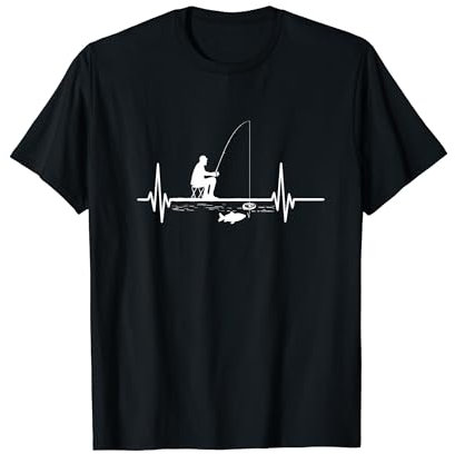 Battement De Cœur Pêche Pour Le Pêcheur T-Shirt