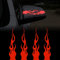 TOMALL 4 Stück 15 cm Reflektierende Aufkleber Auto Vinyl Racing Racing Flamme Streifen Aufkleber Golfwagen ATV Motorrad Fahrrad Skateboard Laptop DIY Dekoration (Rot)