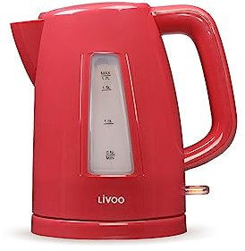 Livoo – Bouilloire 1,7L DOD184C – 1850-2200W – filtre anticalcaire amovible, socle 360°, arrêt automatique