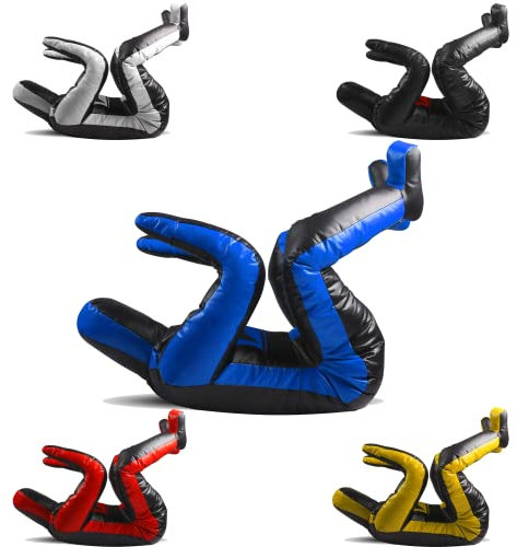 DAAN MMA - Muñeco para Entrenamiento de Judo, Boxeo, BJJ, posición sentada, jiu Jitsu, sumisión, Entrenamiento de Defensa Personal, Vinilo, Multicolor, 170 cm, sin Relleno (Negro/Azul)