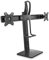 PureMounts® Monitor-Halterung für Zwei Bildschirme, 2X VESA 75x75 bis VESA 100x100 Monitor-Aufnahme, stufenlos Höhenverstellbar, neigbar, schwenkbar, drehbar, schwarz