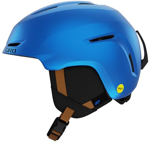 Giro Spur MIPS Kids/Youth Snow Helmet - Blue Shreddy Yeti - X-Small 48.5-52CM