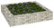 vidaXL Gabionen-Hochbeet Verzinkter Stahl 100x100x20 cm