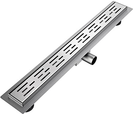 EMKE Invisible Linear Floor Shower Drain - 700mm Stainless Steel with Odor Stop and Hair Strainer, High Flow Capacity for Bathroom, Kitchen and Washroom