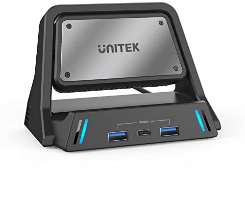 Unitek Dock Pro für Steam Deck™ 100W 8K | D1097A | Cooling Dock Pro | 8K UHD Video Unterstützung | Power Delivery 100W | Anschlüsse: HDMI, DP, USB-A, USB-C, RJ-45-Anschluss