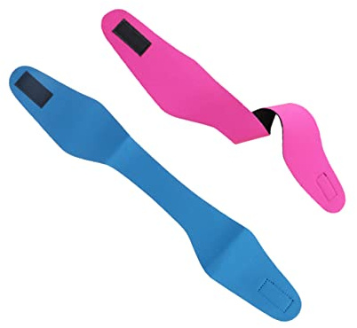 Veemoon 2pièces Bandeau Étanche pour Protection Oreilles Bandeau de Natation pour Snorkeling et Plongée Bleue et Rose