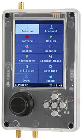Bewinner Software Definiertes Radio Kit, Portapack H2 HackRF One RTL SDR, 3,2-Zoll-TFT-Bildschirm, 2000-mAh-Akku, SDR-Funkempfänger, Montiert für die Überwachung von Schiffen und Autos (Gastgeber)