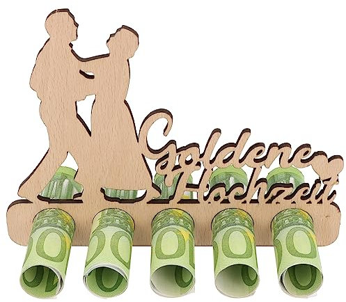 Spruchreif | Geldgeschenk Goldene Hochzeit | Originelles Geschenk aus Holz | Geldgeschenke & Geschenkideen für Jubiläum & 50 Jahre Ehe