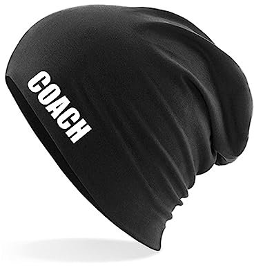 Huuraa Beanie für Coach Training Geschenk Black für Coach Präsent