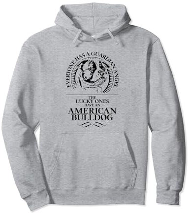 American Bulldog Guardian Schutzengel Hund Hundespruch Hunde Pullover Hoodie