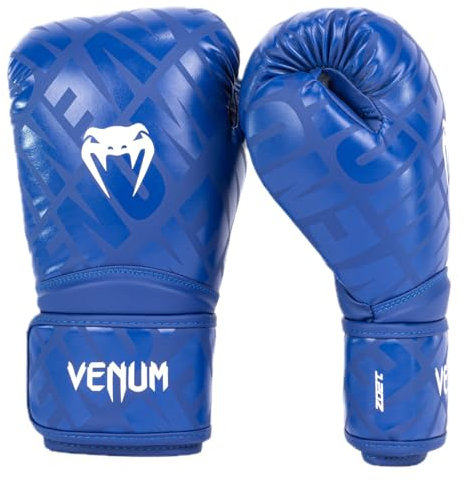Venum Guantes de Boxeo Contender 1.5, Unisex Adulto, Blanco/Azul, 10 Oz