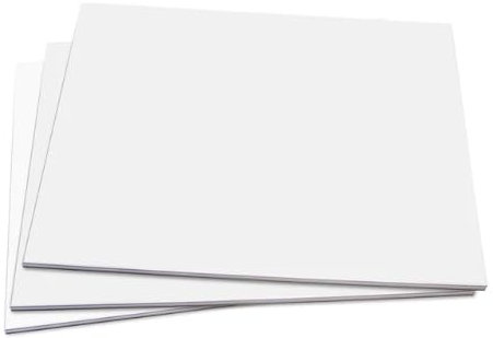 A3 Plain Desk Pad with 50 Sheets of 120gsm Paper and Grey Backboard - Ideal for Notes, Sketches and Planning (1)