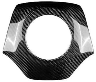 PTHEN Innenleisten Aufkleber Für Camaro 2016 2017 2018 2019 2020 2021 2022 2023 Auto-Lenkrad-Mittelabdeckung (Farbe : Schwarz)