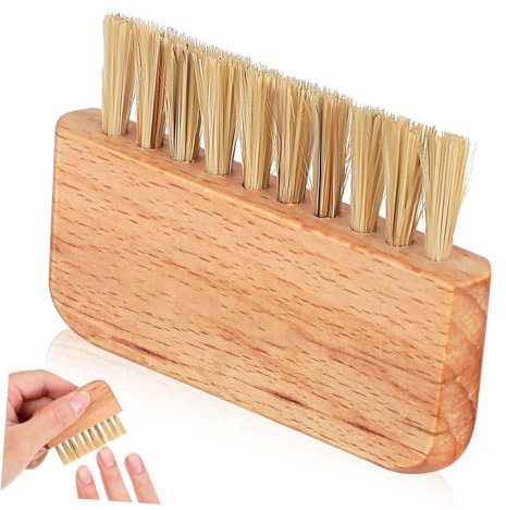 BELLIFFY Fingernail Brush for Nail Salon Wooden Handle Brush for Fingernails Toenails Cleaning