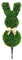 CEWIFO Osterdeko Outdoor-Hase Gartenstecker, 90 cm, Grün mit Schleife, Osterdekoration für Draußen und Drinnen, Gartendekoration, Ostern Deko