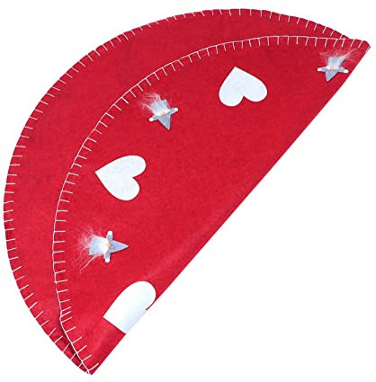 HOLIDYOYO 1stück Weihnachtsbaumrock Wolle Mit Herzen Große Weihnachtsbaumdekor Für Festliche Anlässe Rustikale Weihnachtsdekoration Für Zuhause