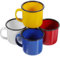 ULTECHNOVO 4pièces Tasses Émail Vintage Mug De Camping Pour Café Et Thé Pour Bureau Maison Pique Activités Extérieures