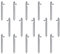 15-teiliges Uhrenarmband-Verbindungsstifte, feste Edelstahl-Ohrstab-Uhren-Reparatur-Werkzeug-Set, Zubehör, Schnellspann-Federstange, Edelstahl
