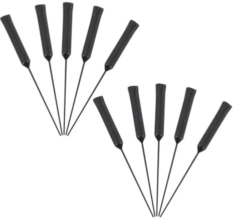 Hörgeräte Reinigungsset 10 Stück Pvc Schwarz Reinigungsstab | Ohrenschmalz und Hautreste, Tragbar, Angenehme Handhabung, Wartungszubehör für Pflege