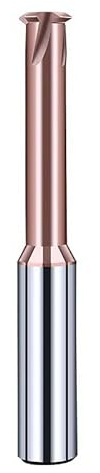 1 Stück M3 M4 M5 M6 M8 M10 Hartmetall-Spiralfräser mit einem Zahn, 3 Schneiden, 4 Klingen, CNC-Werkzeug, Gewindefräser, Fräser(M3.5X0.6)