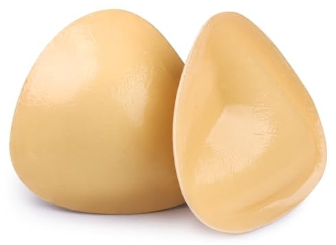 Niidor Bra Inserts, Double-sided Sticky Bra Pads Inserts Silicone, Push Up Bikini Padding Inserts Reusable, Stick on Bra Pads