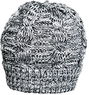 fiebig Strickmütze mit Zopfmuster melange, Kopfgröße:Einheitsgröße, Farben:schwarz