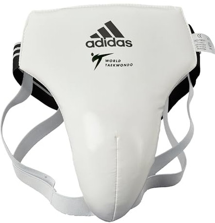 Adidas Herren WTF Tiefschutz Cup Displayschutzfolie Martial Arts – Weiß, L