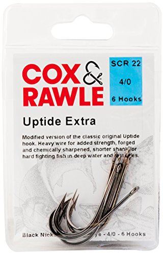 Cox & Rawle Up Tide Extra Hook - Black, Size 4/0