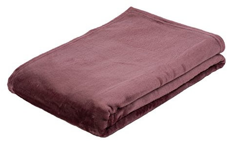 Gözze - Wohn- und Kuscheldecke, Memphis, Hohes Stoffgewicht 300 g/m², 180 x 220 cm - Beere