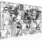 Runa Art Bild Weltkarte Banksy Collage Wandbilder auf Vlies Leinwand 5 Teilig Wanddekoration Loft Wohnzimmer 104556c