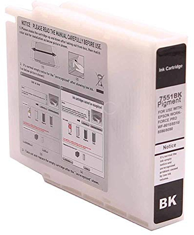 Alternativ Druckerpatrone für Epson T7551 Schwarz für Workforce WF-6530MFP WF-8010DW WF-8090 WF-8090DTW WF-8090DTWC WF-8510DWF WF-8590DWF WF-8590DTWF WF-8590D3TWF WF-8590DTWFC WF-8590 von ABC