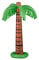 Relaxdays Pack 4 Palmeras Hinchables para Fiesta Piscina, PVC, Verde-Marrón, 80 cm de Altura