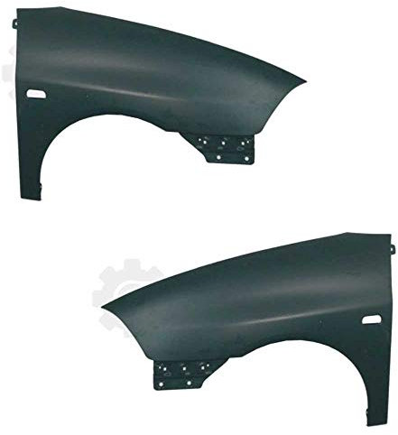 Diederichs Kotflügel Fender vorne für Blinkerloch Seat Ibiza/Cordoba 06.02-12.05, Schwarz, Aluminium, vorne rechts/links