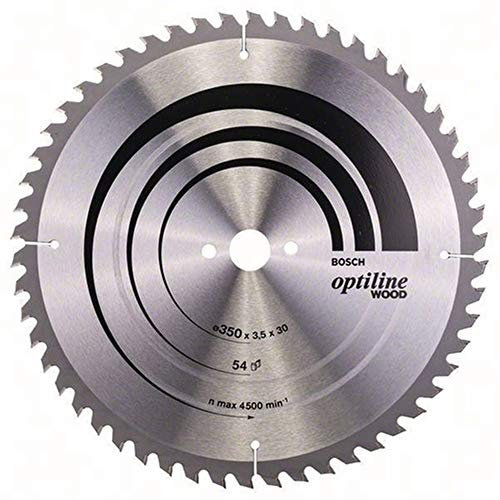 Bosch Accessories Bosch Professional 1x Kreissägeblatt Optiline Wood (Sägeblatt für Holz, Ø 350 x 30 x 3,5 mm, 54 Zähne, Zubehör Kreissäge)