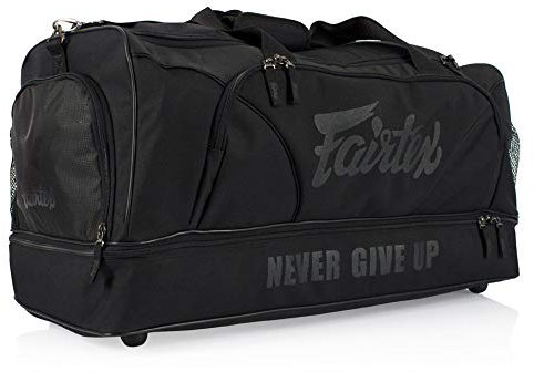 Fairtex Große Sporttasche, Schwarz