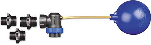 Hansen Robinet flotteur avec raccord 1 avec adaptateur 1/2 et 3/4, 260 l/min.