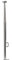 Flaggenstock Fahnenmast aus Edelstahl für 25 mm Flaggstockhalter Länge 75cm