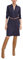comma Damen korte jurk Kleid, 5976 Navy, 36 EU
