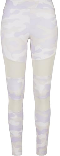 Urban Classics Damen Ladies Camo Tech Mesh Leggings lilaccamo, M