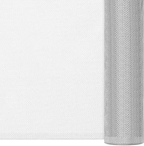 Gecheer Moustiquaire en aluminium - Rouleau de tissu en aluminium - Grille d'insectes - Grille d'insectes - Gaze en aluminium - 112 x 500 cm (l x L) - Argenté