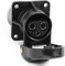 DARKGUARD 1 pièce Prise 3Broches Tracteur 12v 24v,Prise 3 Broches Femelle Camion,Norme DIN 9680,Prise Attelage 3Broches pour Agricole Véhicule,Voiture,Adaptateur d'attelage pour Caravane (Prise S41)