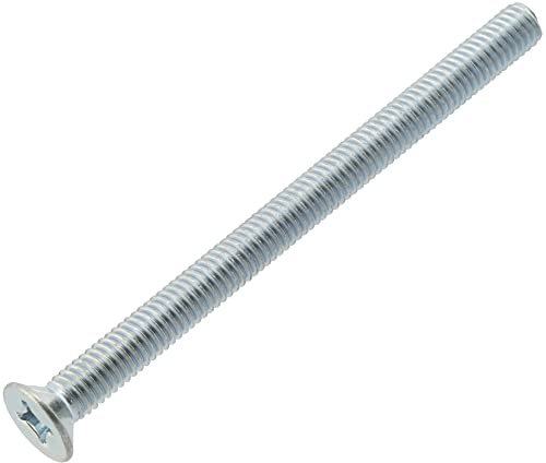 AERZETIX - C59703 - Lot de 10 vis à métaux M6x70 mm à tête fraisée PH3 - DIN 965 - en acier au carbone - dureté 4.8 - finition zingué - pour fixation vis tournevis assemblage