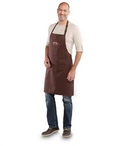 Blaser Grillschürze braun verstellbar - Kochschürze für Jäger mit Argali Logo - Geschenk Männer - Jagdgeschenk Geschenkidee