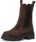 Tamaris Damen Chelsea Boots, Frauen Stiefeletten,Wechselfußbett,Bootee,Booties,halbstiefel,Kurzstiefel,uebergangsschuhe,Chocolate,36 EU