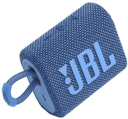 JBL YYST None Go 3 Eco: Portable Noneer with Bluetooth, Built-in Battery, Waterproof and Dustproof Feature – Blue