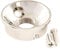 Musiclily Pro 3/8 Inch Steel Electric Guitar Jackplate Electrosocket Jack Plate for USA Tele/Telecaster Style Electric Guitar, Nickel