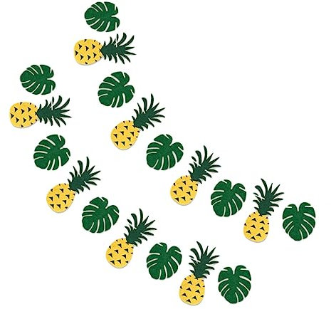 STOBOK 2stücke Hawaii Party Banner Mit Ananas Und Blattmotiv Hängedekoration Zugfahne Ornament Für Heimbankett Wimpelkette Für Drinnen Und Draußen