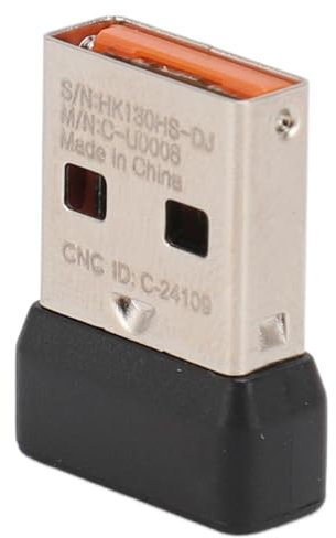 Yunseity USB-Empfänger für Maus und Tastatur, Empfänger-Ersatz für MX M590 M720 M570 und MK K230 K270 K375S K400 Plus K780 K580, mit Mauspad